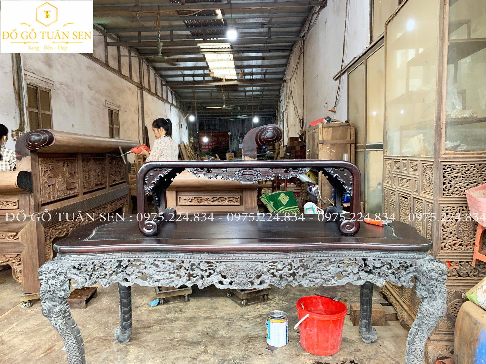 Giới thiệu văn kỷ gỗ gụ khảm ốc